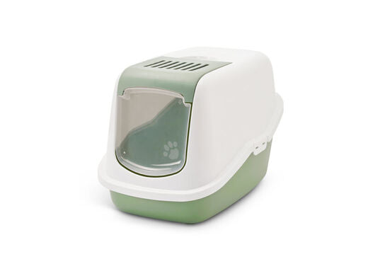Savic Nestor katettu kissanvessa, luonnonvihreä 56x39x38.5cm