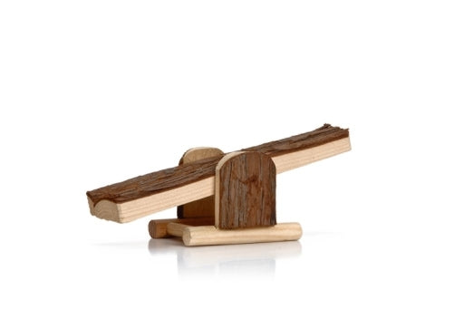 Beeztees jyrsijän puinen keinulauta 22x8,5x7cm