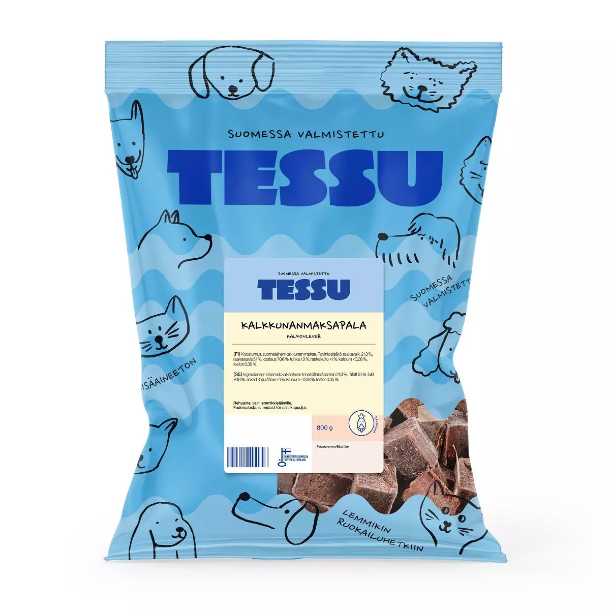 Tessu Kalkkunanmaksapala 800g