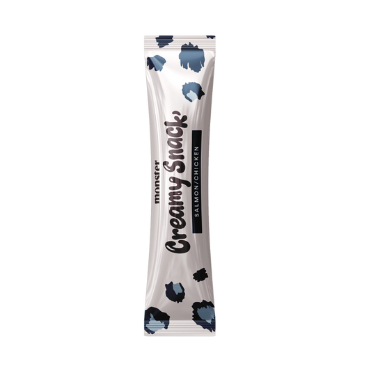 Monster Cat Creamy Snack Chicken/Salmon 6x15g - Kissan herkkutahna