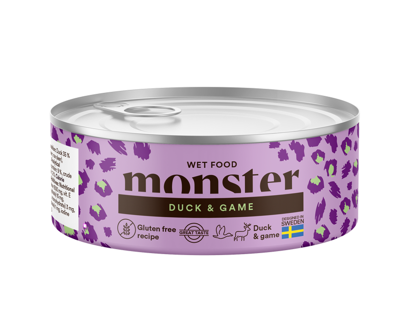 Monster Cat Adult Multi Protein Duck/Game 100g