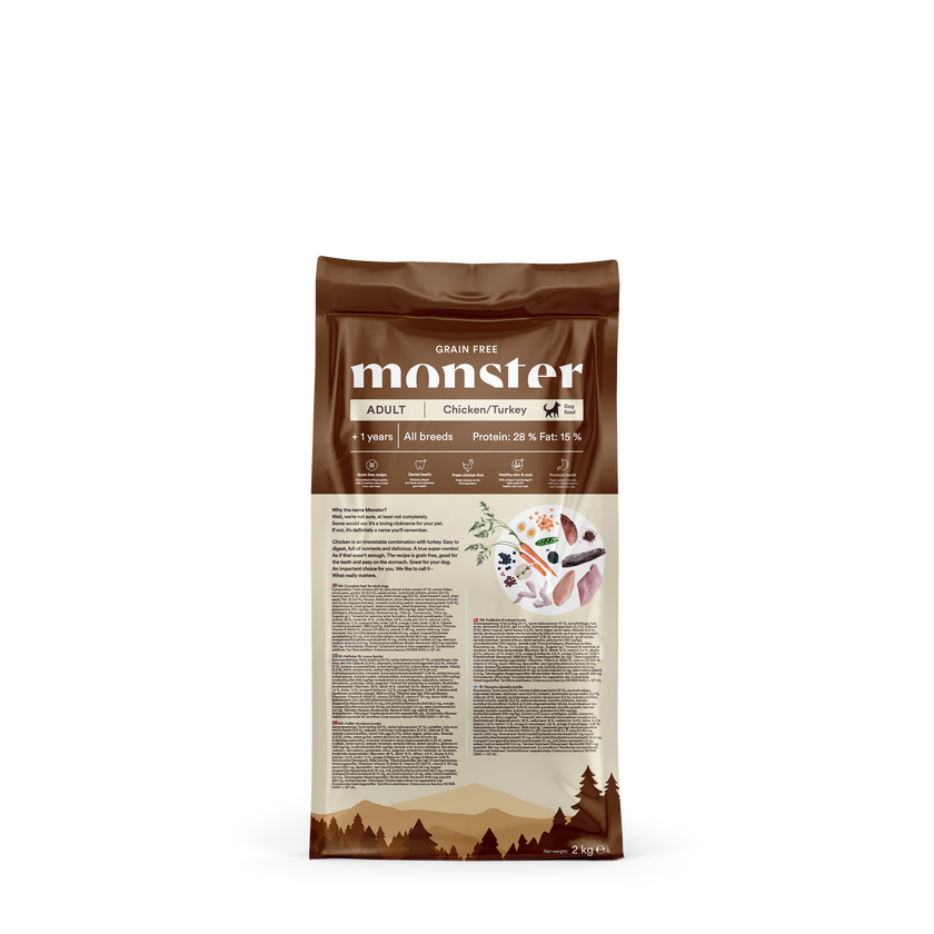 Monster Dog Grain Free Adult Chicken/Turkey