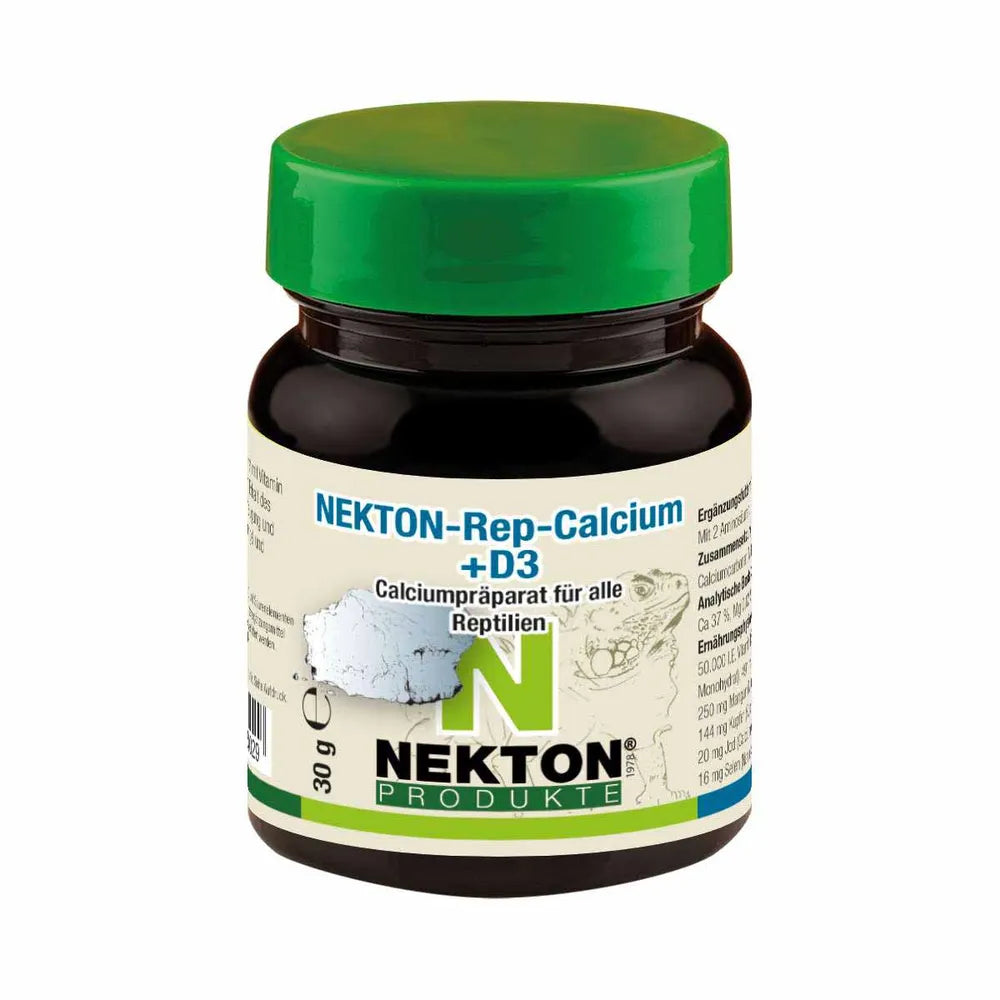 Nekton Rep Kalsium+D3 30g - Vitamiinit Matelijoille ja Sammakkoeläimille