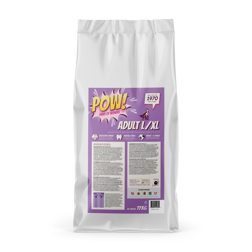 POW! Dog Adult L/XL Pork
