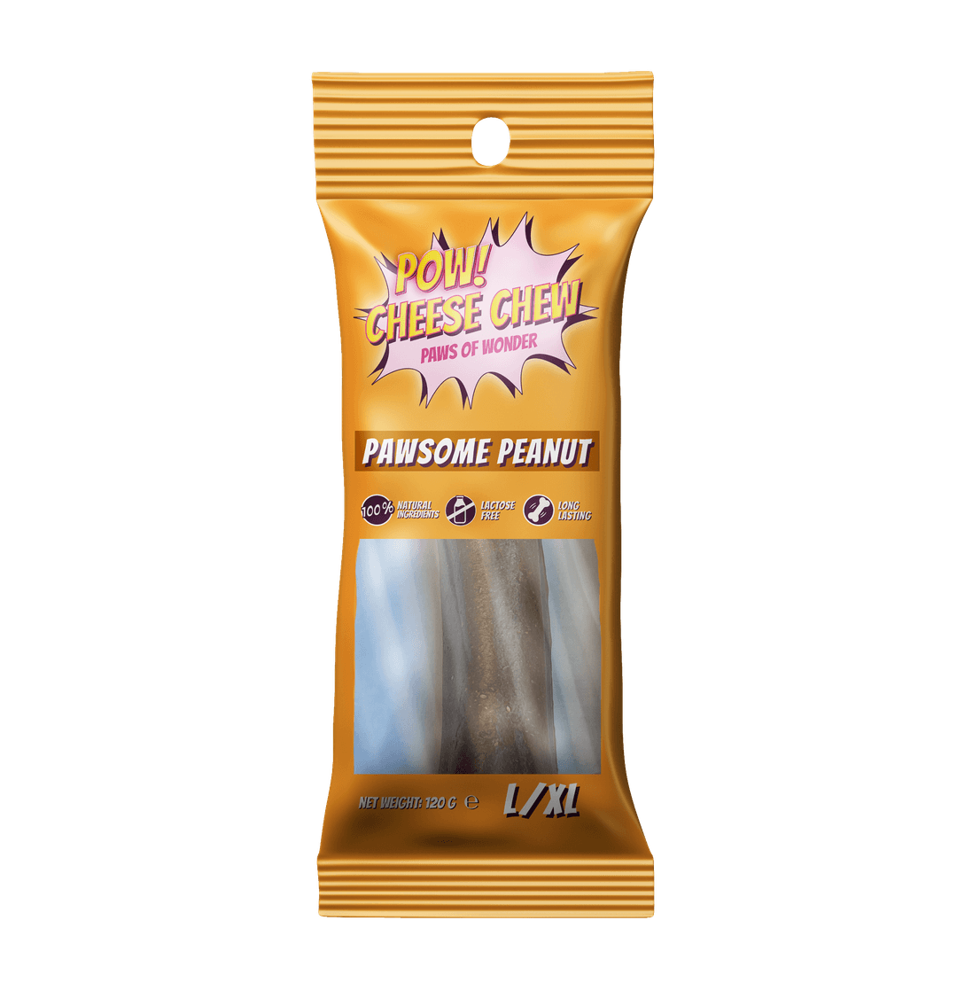POW! Cheese Chew Pawsome Peanut L/XL - juustoluu