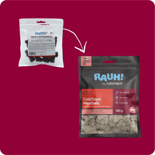 RAUH Cold-dried Meatballs - Kylmäkuivatut lihapullat, 100g
