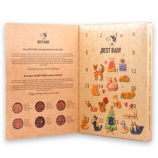 Best Barf joulukalenteri kissoille ja koirille, 100g