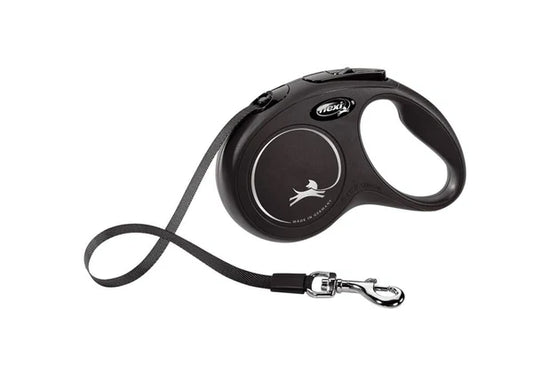 Flexi New Classic Nauha, S 5m (max 15kg), musta