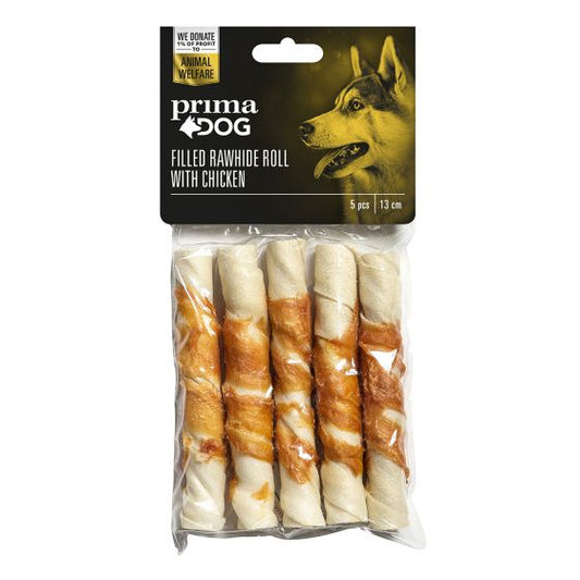 PrimaDog täytetty kierreluu kanafileellä