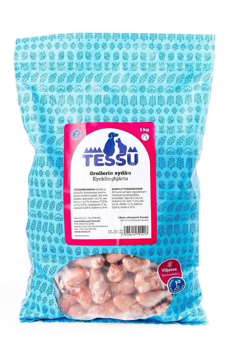 Tessu Broilerinsydän 1kg