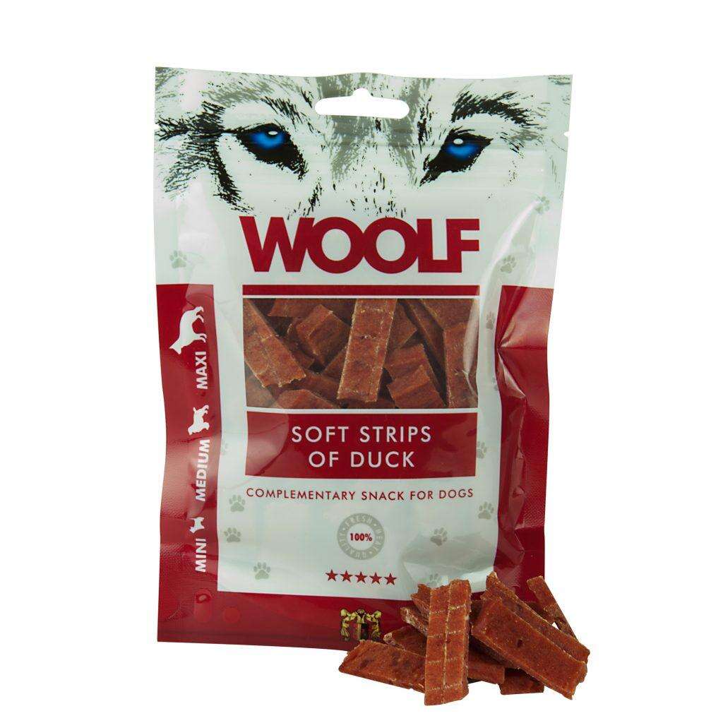 Woolf Soft strips of duck - Pehmeä ankkafilepala, 100g