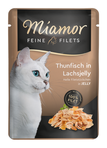Miamor Fine Filets Tonnikala lohihyytelössä 100g