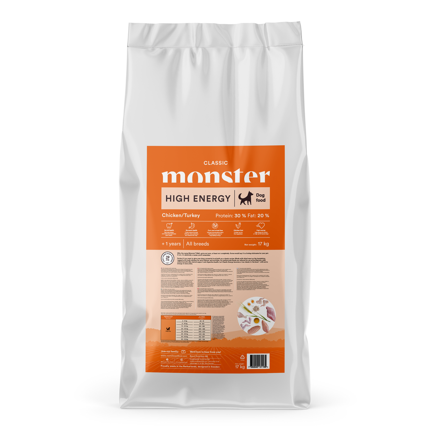 Monster Dog Classic High Energy Chicken/Turkey