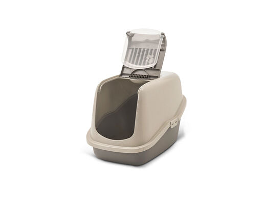 Savic Nestor katettu kissanvessa, lämminharmaa 56x39x38.5cm