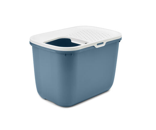 Savic Hop In kissanvessa, sininen 58.5x39x39.5cm