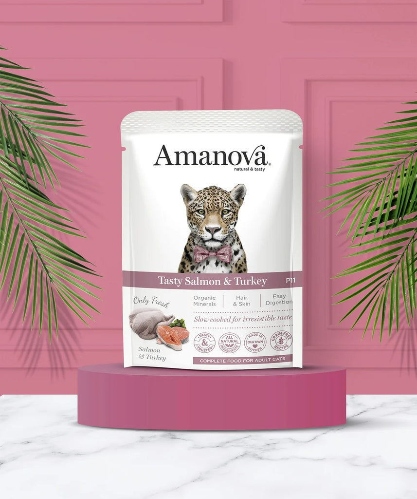 Amanova Cat Adult Lohi & kalkkuna 85g
