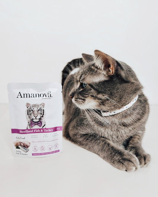 Amanova Cat Adult Sterilised kala & kalkkuna 85g