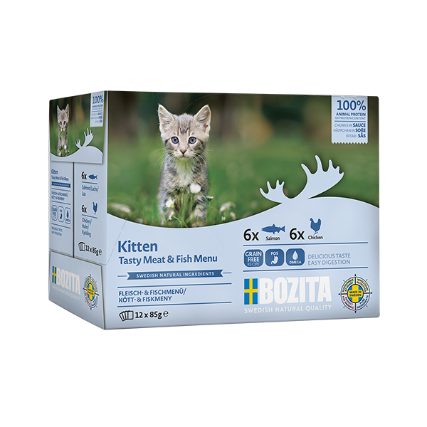 Bozita Feline Kitten Meat&Fish In Sauce 12x85g