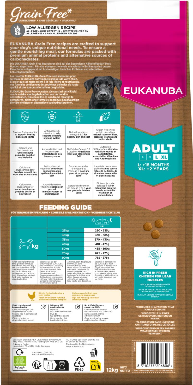 Eukanuba Grain Free Adult Large Chicken
