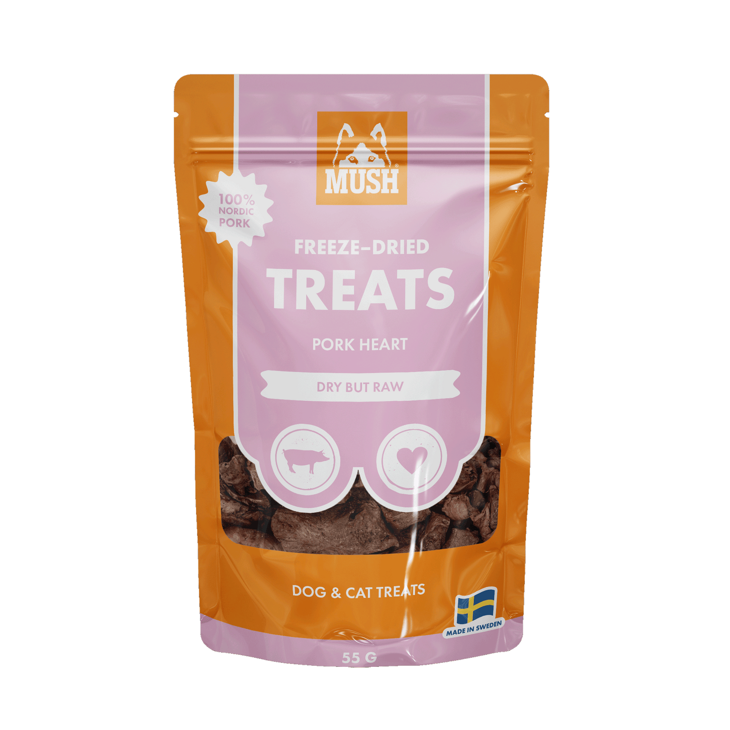 Mush Freeze-Dried Treats Sian sydän 50g