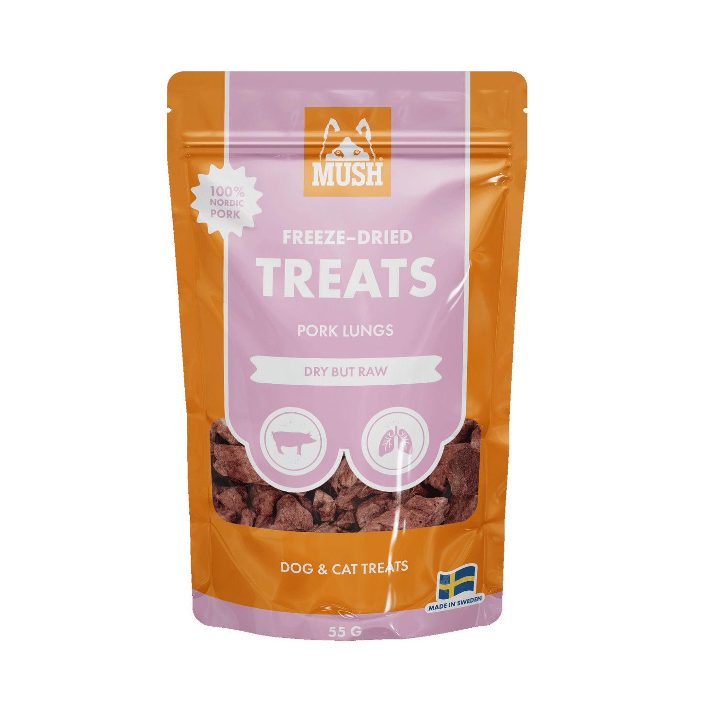 Mush Freeze-Dried Treats Sian keuhko 45g