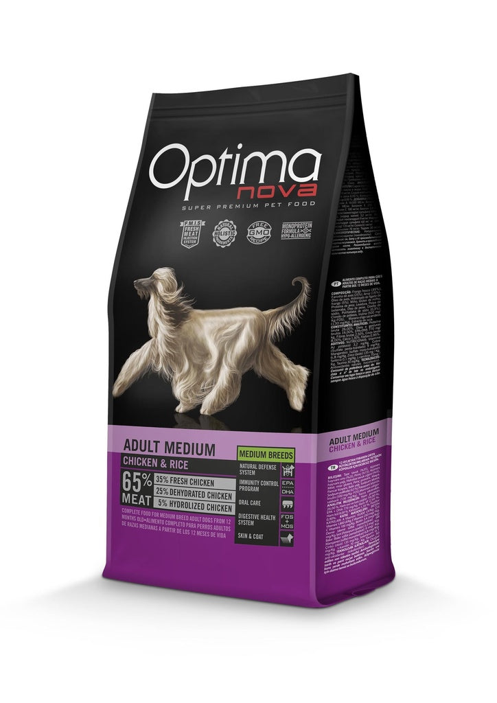 Optimanova Medium Chicken & Rice, 12kg