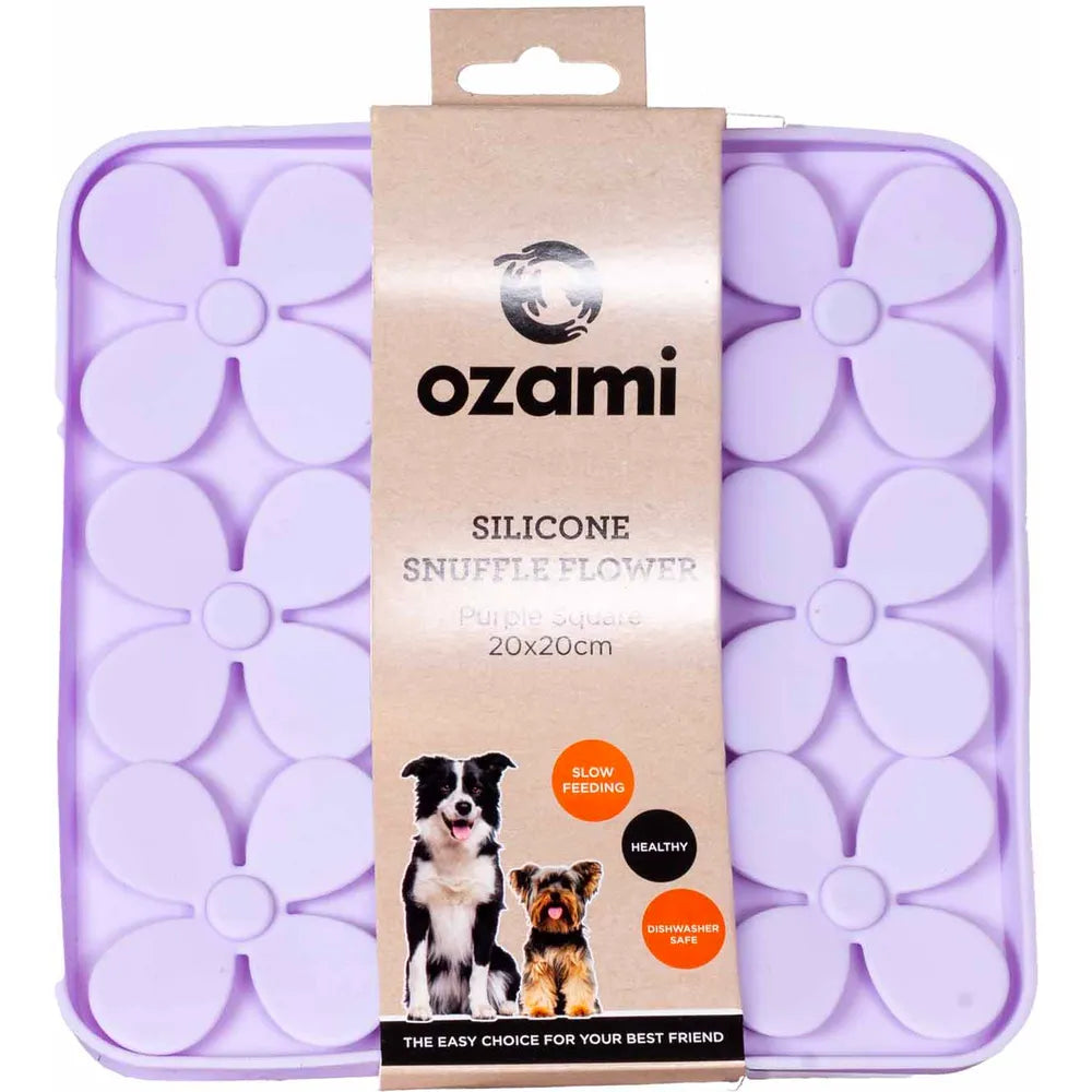 Ozami Snuffle nuolumatto imukupeilla - Liila Kukka 20 x 20cm