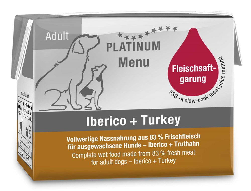 Platinum Dog Menu Iberico+Turkey 90g