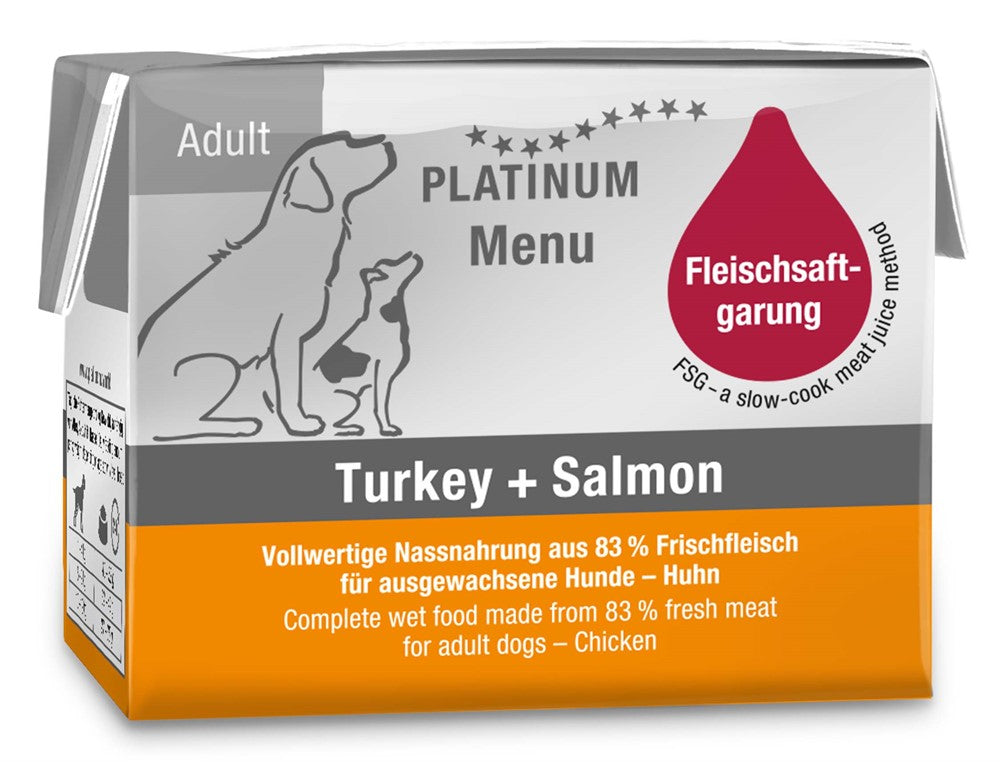 Platinum Dog Menu Turkey+Salmon 90g