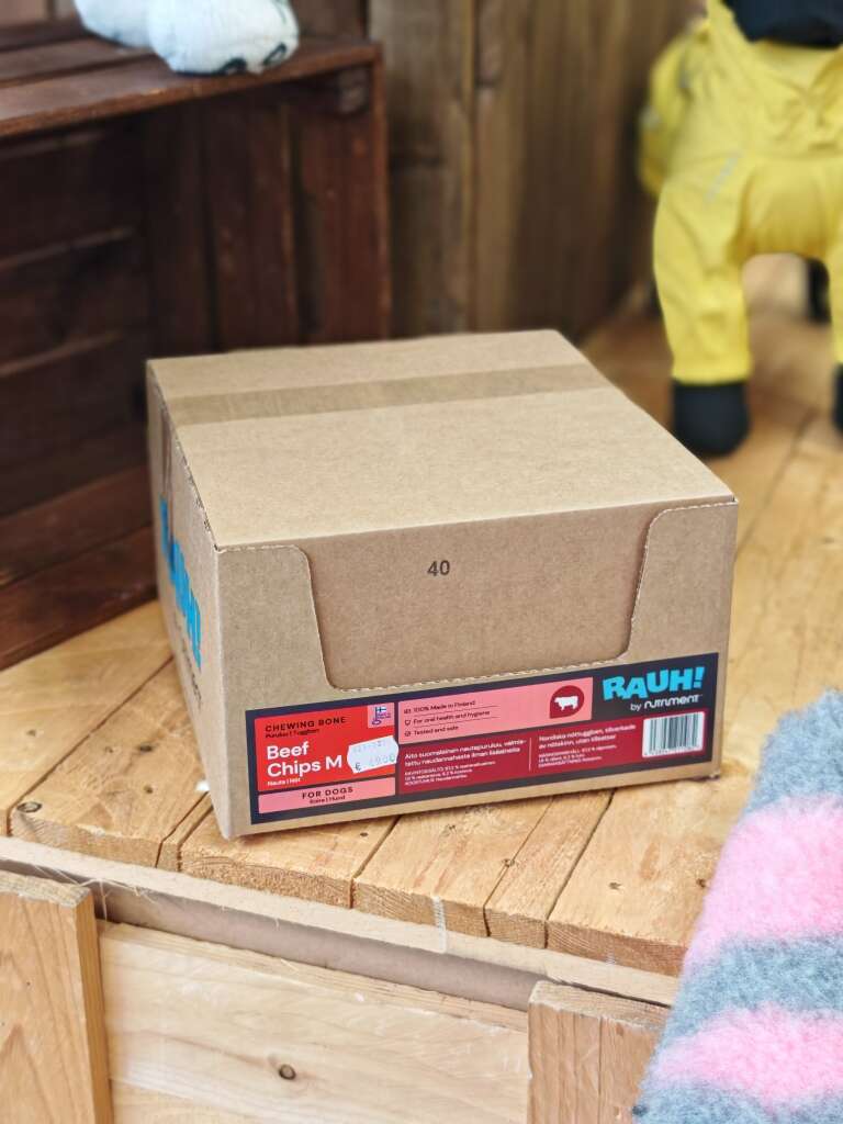 RAUH Aito Suomalainen Lastu (Beef Chips M) - LAATIKKO 40kpl