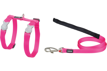 Red Dingo kissan valjas + talutin Classic, pinkki