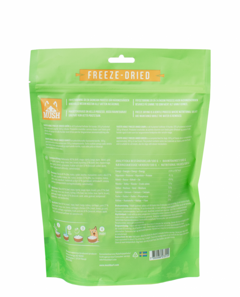MUSH Vaisto Vihreä Freeze-Dried 250g