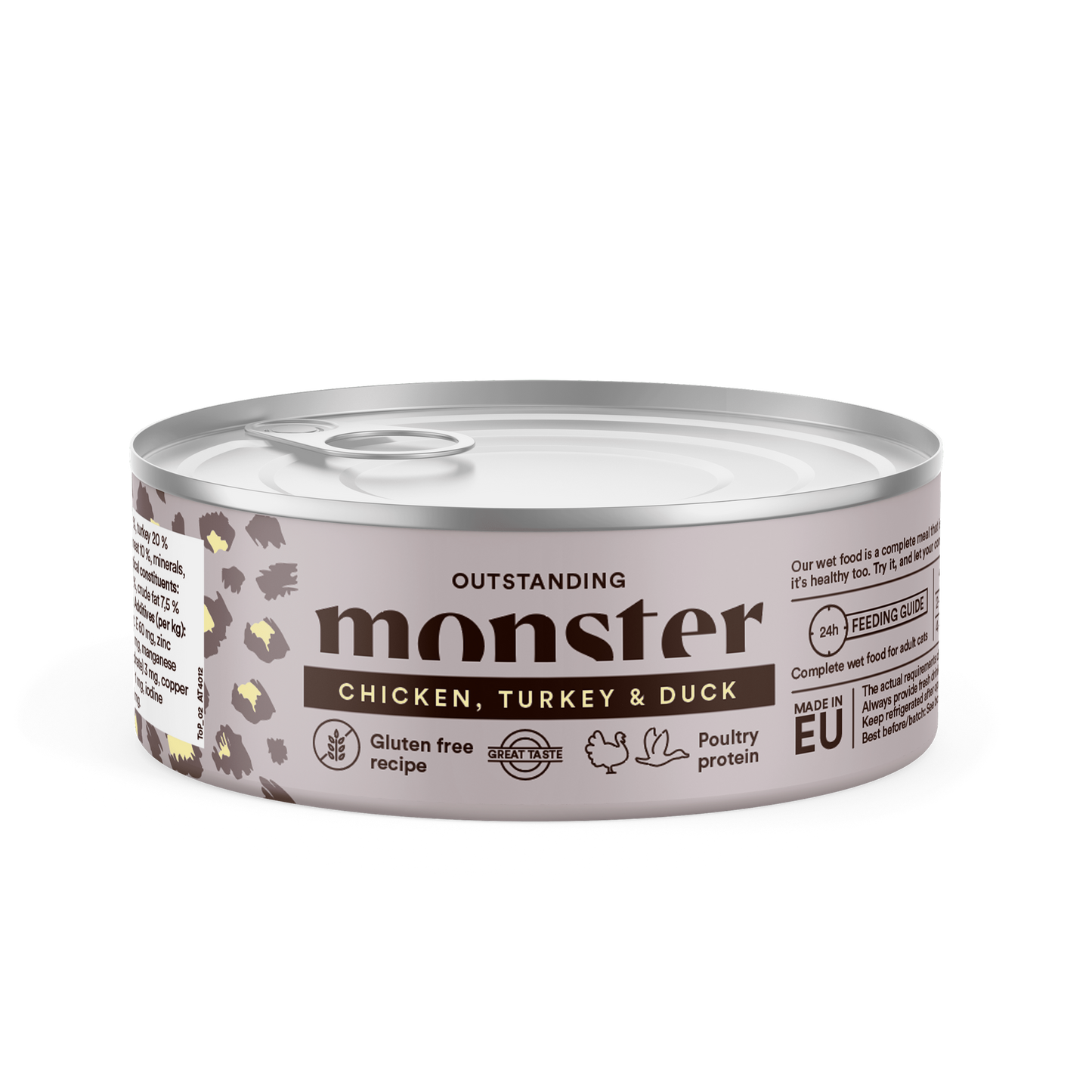 Monster Cat Adult Multi Protein Chicken, Turkey & Duck 100g