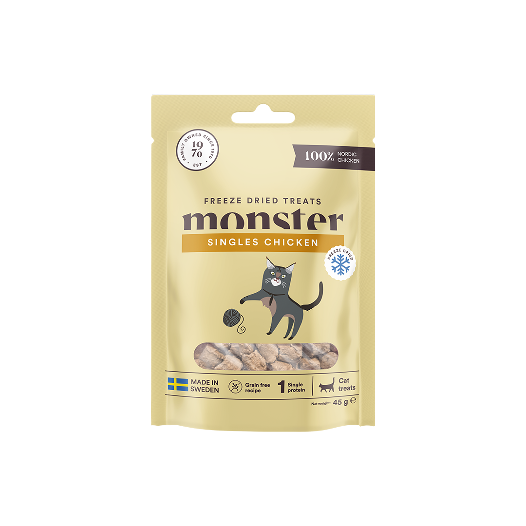 Monster Cat Freeze Dried Treats Singles Chicken 45g
