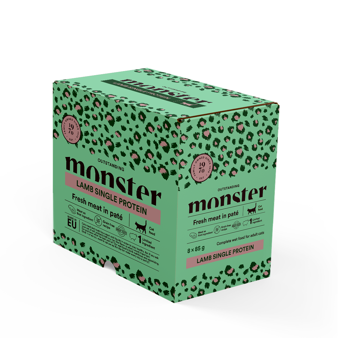 Monster Cat Pouches Adult Lamb, 85g - 680g
