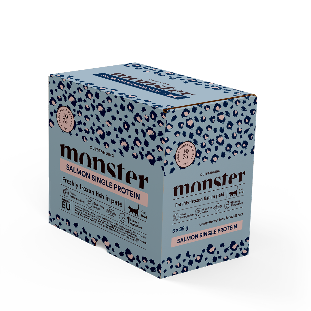 Monster Cat Pouches Adult Salmon, 85g - 680g