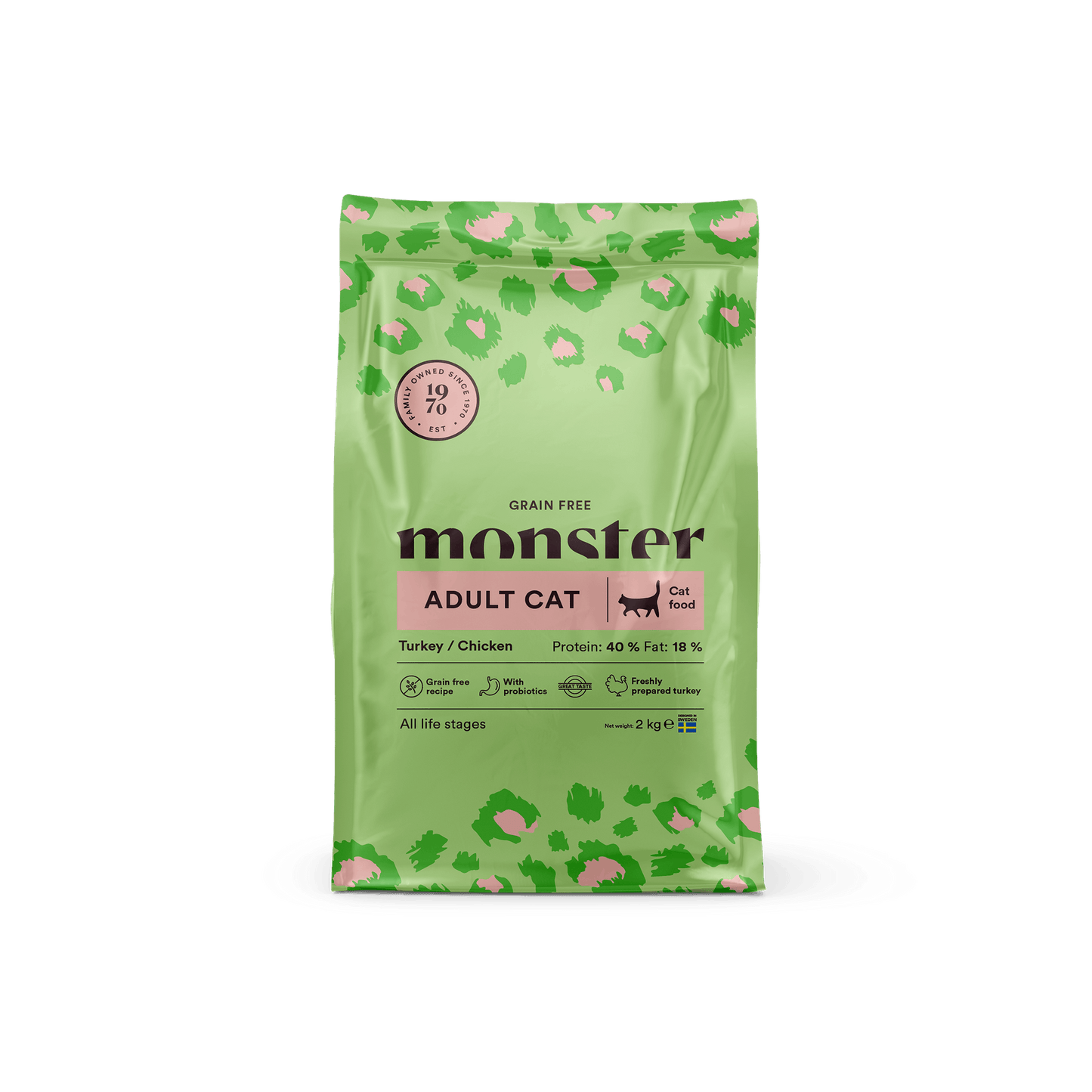 Monster Cat Grain Free Adult Cat, 400g - 2kg