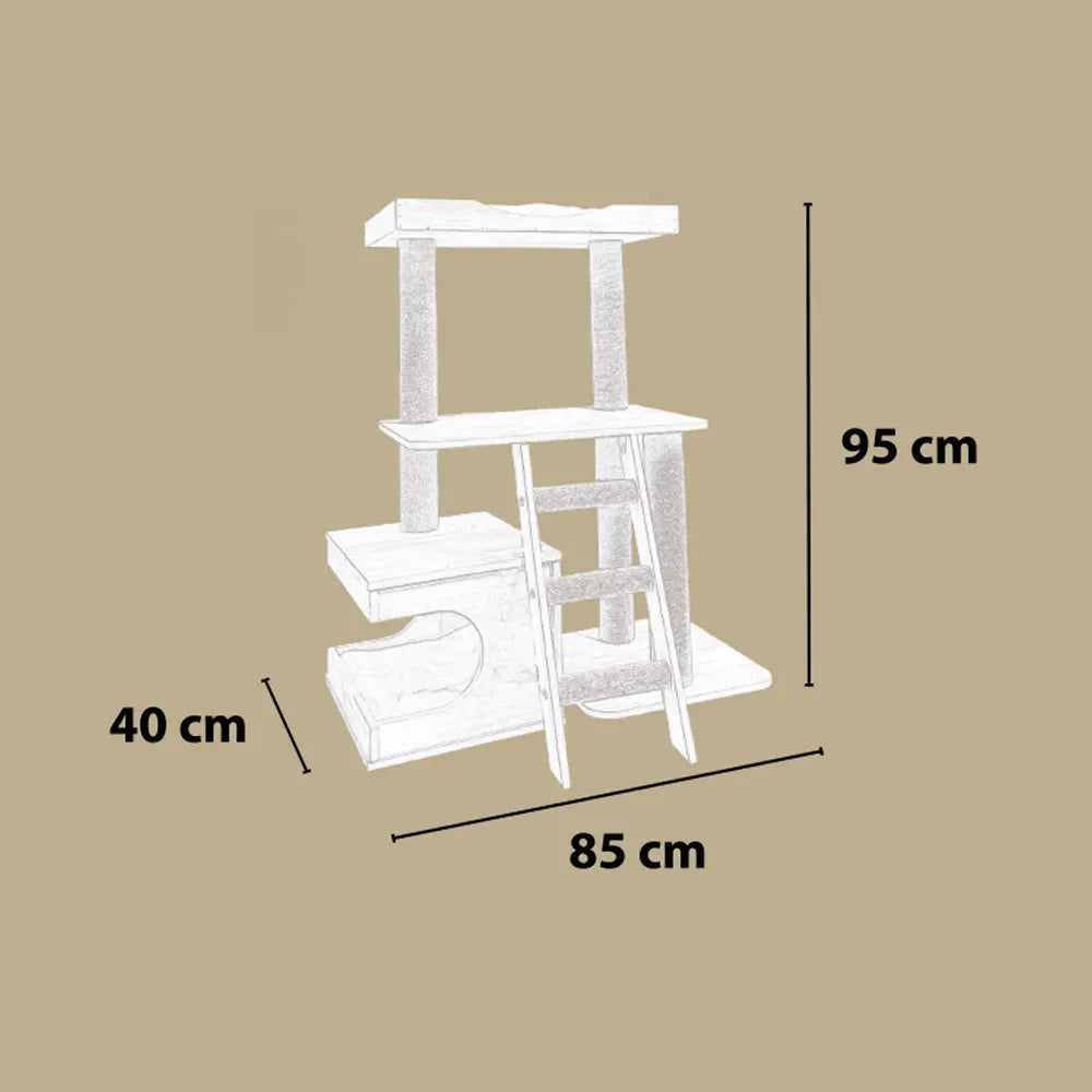 Boogie kiipeilypuu Piccolo 85x40x89