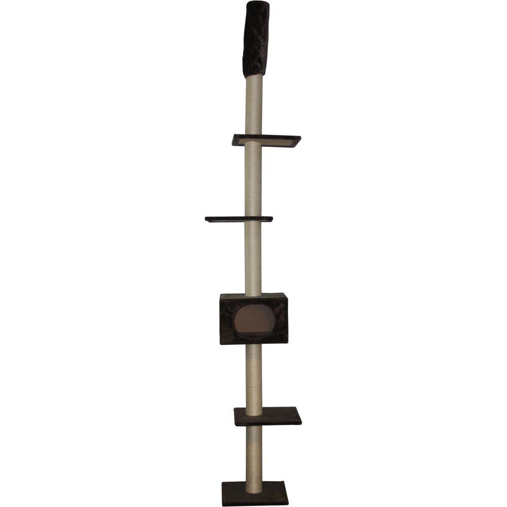 Ozami kiipeilypuu Bobby, harmaa 35x35x233-263cm