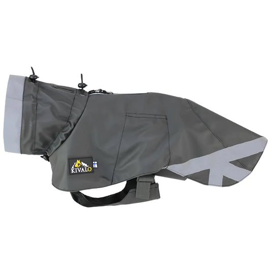 Kivalo Niva koiran sadetakki, kallio (harmaa)