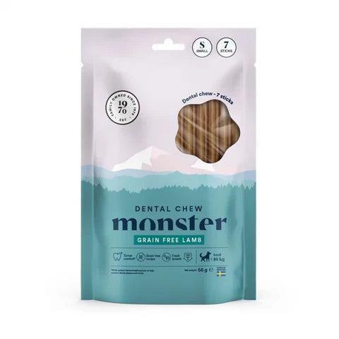 Monster Dog Dental Chew GF Lamb Medium Week 7kpl, 180g