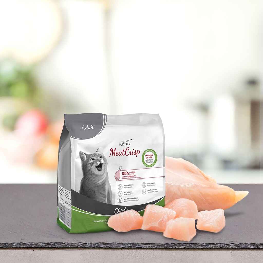 Platinum MeatCrisp Cat - Adult chicken, 400g - 1,5 kg