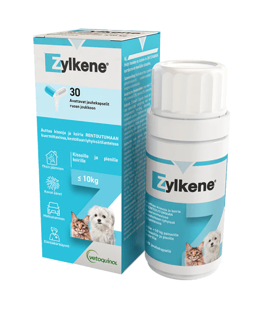 Zylkene 15-60kg, koirille ja kissoille <10kg (30 kapselia)
