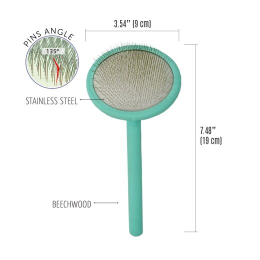 Tauro Pyöreä harja, 9x19cm, minttu