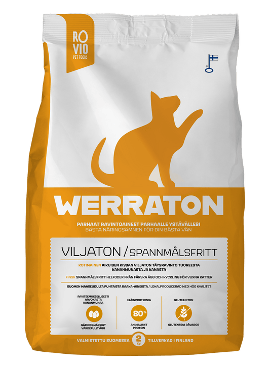 Werraton viljaton kissanruoka
