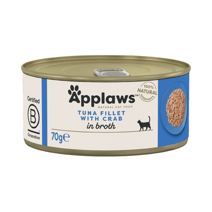 Applaws kissa tonnikala&rapu 70g purkki