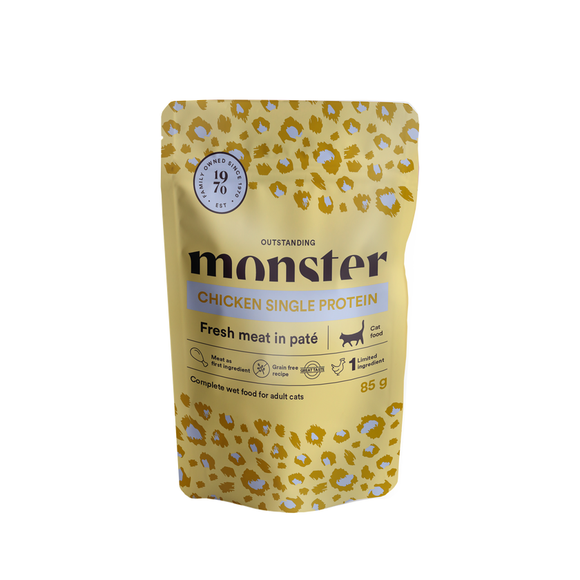 Monster Cat Pouches Adult Chicken