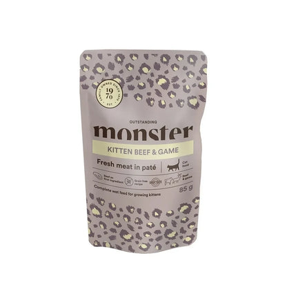 Monster Cat Kitten Pouches Beef&Game