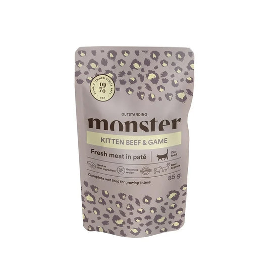 Monster Cat Kitten Pouches Beef&Game