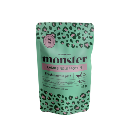Monster Cat Pouches Adult Lamb